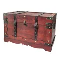 HMF 6400-160 Schatztruhe aus Holz mit Schloss, 60 x 35 x 38 cm, Frankreich