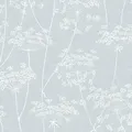 Xora Vliestapete, Weiß, Pastellblau, Kunststoff, Papier, Blume, 52x1000 cm, Made in Europe, Tapeten & Wandverkleidungen, Vliestapeten