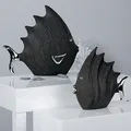 Figur "Fisch", schwarz, klein Dekofigur Badezimmerdekoration