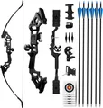 30-40LBS REAWOW Recurvebogen Set mit Carbonpfeilen 51 Zoll für Erwachsene