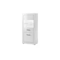 Vitrine   ¦ weiß ¦ Maße (cm): B: 65 H: 142 T: 35.0