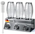 ✅​ Flaschenhalter für SodaStream aus Edelstahl - Abtropfhalter für Soda Stream