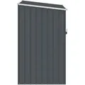 vidaXL Gerätehaus Anthrazit 87x98x159 cm Verzinkter Stahl