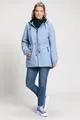 Ulla Popken Parka HYPRAR 2-in1-Jacke mit Fleeceweste wasserabweisend, helles blau