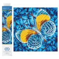Diamond Dotz DD5-016 Schmetterling gold, ca. 30,5 x 30,5 cm groß, Diamond Painting, Malen mit Diamanten, funkelndes Bild zum Selbstgestalten, für Kinder und Erwachsene