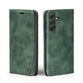 Hülle für Samsung Galaxy A55 5G Handytasche Klapphülle Handyhülle Cover Grün
