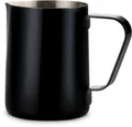 Tchibo Milchkännchen zum Milchaufschäumen Edelstahl - Barista Milchschäumer perfekt für Latte Art Milchschaum und Kaffeespezialitäten, Siebträger Zubehör, 300 ml Milchkanne, schwarz