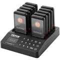VEVOR Kabelloses Pager-System 10 Anrufbeantworter Gäste-Warteschlangenrufe