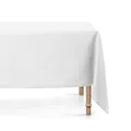 Tischdecke 140x170cm Stoff 100% Polyester - partydeco.pl Tischdecke, Mattes, schmutzabweisendes Gewebe, Weiß, 140x170cm OBRU2 - Weiß matt