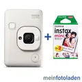 Fuji Instax Mini LiPlay misty white Sofortbildkamera Fujifilm mit 2 Mini Filmen