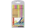 STABILO Faserstift STABILO Stifteset point 88 Pen 68 Neon mehrfarbig 10 Stück Blister