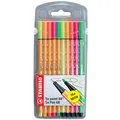 STABILO Fasermaler Pen 68 / Fineliner point 88, 10er Etui