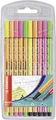 Feinliner Point88 + Pen68 neon Etui 10St
