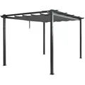 Berlinlodge Pergola, Anthrazit, Metall, 400x240x300 cm, Sonnen- & Sichtschutz, Pavillons & Pergolas, Pergolas