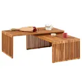 Couchtisch Holztisch Wohnzimmer Teak Natur Massivholzmöbel Echtholz