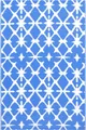 vidaXL Outdoor-Teppich ARAKIL Weiß und Blau 80x150 cm PP