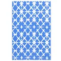 Outdoor-Teppich Blau Und Weiß 80x150 Cm Polypropylen Kunststoff Outdoor
