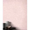 Newroom Vliestapete, Rosa Tapete Floral Blumen - Blumentapete Mustertapete Romantisch Modern Blätter Blüten für Wohnzimmer Schlafzimmer Flur rot