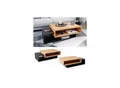 Vicco Couchtisch Sofatisch Beistelltisch Bari Anthrazit/Goldkraft Kaffeetisch