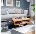 Vicco Couchtisch Bari, Anthrazit/Goldkraft Eiche, 105 x 60 cm (1-St)