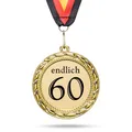 Orden / Medaille endlich 60 Geburtstag Geschenk Valentinstag Namenstag Jubiläum