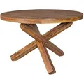 Wohnling Esstisch WL5.055, Sheesham-Massivholz, 120 x 75cm, rund