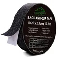 Hochwertiges Schwarz Selbstklebendes Anti-Rutsch-Band - 2,5cm x 10,6m