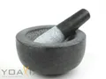 Stein Mörser mit Stößel [ Ø 13cm Höhe 7cm ] Gewürzmörser / Steinmörser YOAXIA KV