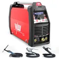 WIG Schweißgerät AC DC 200 A - Elektrodenschweißfunktion - Aluminium schweißen - Pulsfunktion - Gasvor- & Nachlauf - Stroman- & Abstieg - Jobspeicher - London 2400 - VECTOR WELDING