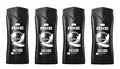 Axe Duschgel BLACK 4 x 400ml 12H Duft für Körper Gesicht & Haar Birne Zedernholz