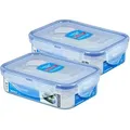 Lock&lock - 2x Locknlock Vorratsdose Dose Mit Deckel - Transparent