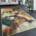 Paco Home Waschbarer Teppich Wohnzimmer Schlafzimmer Vintage Muster Flachgewebe Modern Abstrakt Farbverlauf, Grösse:60x100 cm, Farbe:Bunt