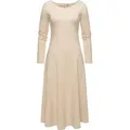 Ragwear A-Linien-Kleid Appero Long Stylisches Langarm-Kleid für den Winter beige|braun M (38)