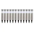 GLOBO LIGHTING LED Gartenleuchte, LED-Leuchtmittel fest verbaut, 12er Set LED Solar Steck Leuchten Garten Weg Außen Beleuchtung IP44