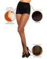 GLAMORY Mesh Netzstrumpfhose Schwarz Größe