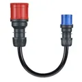 go-e Adapter Gemini flex 22 kW auf CEE blau 16 A - Schwarz - Gerade - Gerade - I