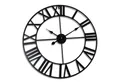 relaxdays Wanduhr mit römischen Zahle (schwarz)
