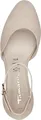 Tamaris Damen Pumps Leder Fesselriemen stoßdämpfender Blockabsatz 1-22401-42, Größe:39 EU, Farbe:Beige