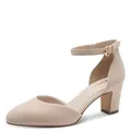 Tamaris Damen Klassische Pumps, Frauen Pumps,TOUCHit-Fußbett,elegant,breite,Glitzer,Grey,Gruen,komfortable,laessig,langlebig,Nude,Nude,39 EU