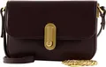 Ted Baker Leder Umhängetasche Schultertasche Kkaysa Polished Leather Crossbody Bag Wine weinrot