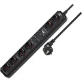 brennenstuhl Connect Eco-Line 6-fach Steckdosenleiste 1,5 cm schwarz