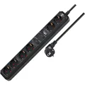 1.50m Brennenstuhl Eco-Line Steckdosenleiste Schwarz 6 (1159760946)