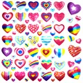 Herz Sticker 630Stk Selbstklebend I Bunt I Glänzend I Scrapbooking Deko Kinder