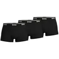 BOSS 3P Cotton Stretch Trunks Schwarz Baumwolle Medium Herren