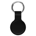 CoverKingz Schlüsselanhänger kompatibel mit AirTags 2021 - Spritzwassergeschützes Air Tag Cover - Kratzfeste Airtag Hülle - Soft Silicone Protective Case - Silikon Schutzhülle Holder Etui Schwarz