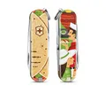 Victorinox Taschenmesser Classic Mexican Tacos Limited Edition, Swiss Made, 7 Funktionen, Multitool mit Schere, Schraubenzieher, Schlüsselanhänger