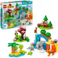 LEGO® Wildtier-Familien 3-in-1-Set (10446), LEGO DUPLO Town Konstruktionsspielsteine, (92 St), Made in Europe