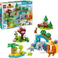 LEGO DUPLO Town 10446 Wildtier-Familien 3-in-1-Set Klemmbausteine Bausatz