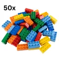 LEGO® DUPLO® 2x4 Steine Bausteine Bunt Gemischt - 3011 NEU! Menge 50x Spielbausteine, (Bausteine, 50 St., Kreativ-Set), Made in Europe