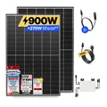 Balkonkraftwerk 900W/800W Solaranlage Steckerfertig WIFI Komplettset Photovoltaik Anlage 800W, Kabellänge: 10m